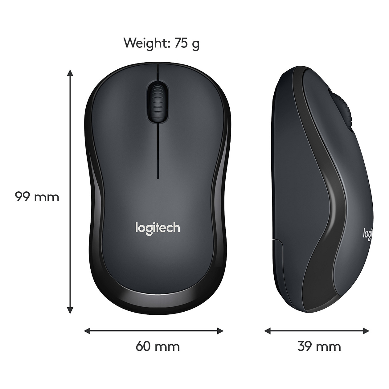 Miš LOGITECH M220 Silent (crni, bežični), 910-004878-22