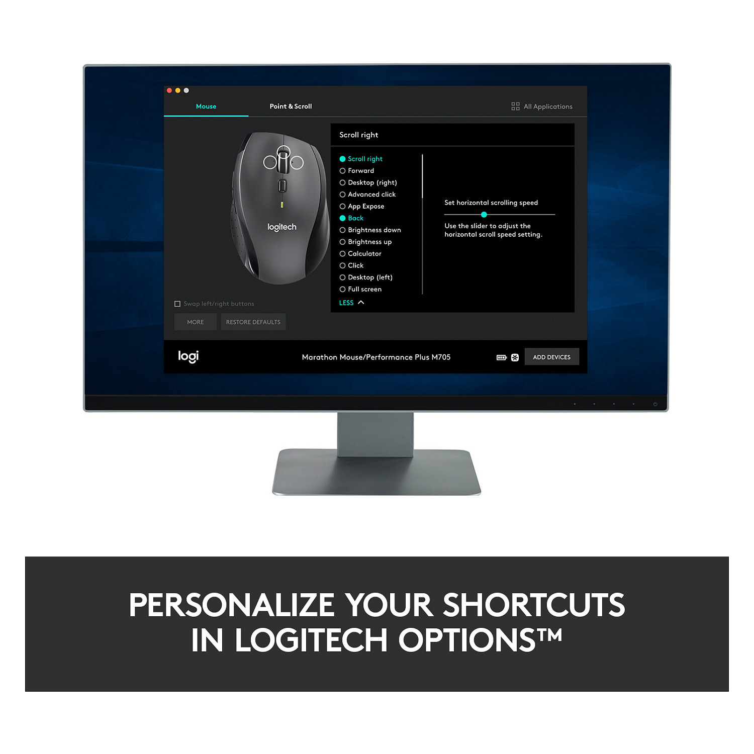 Miš LOGITECH M705, laserski, bežični, srebrni-22