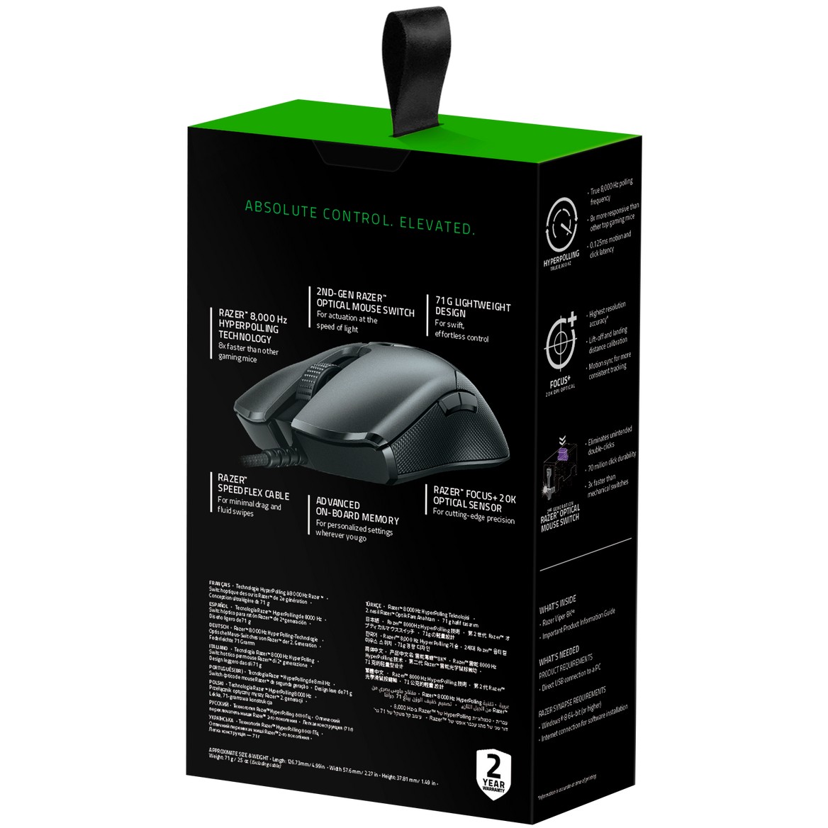 Miš RAZER Viper (optički, desni, USB Type-A, 20000 DPI)-5