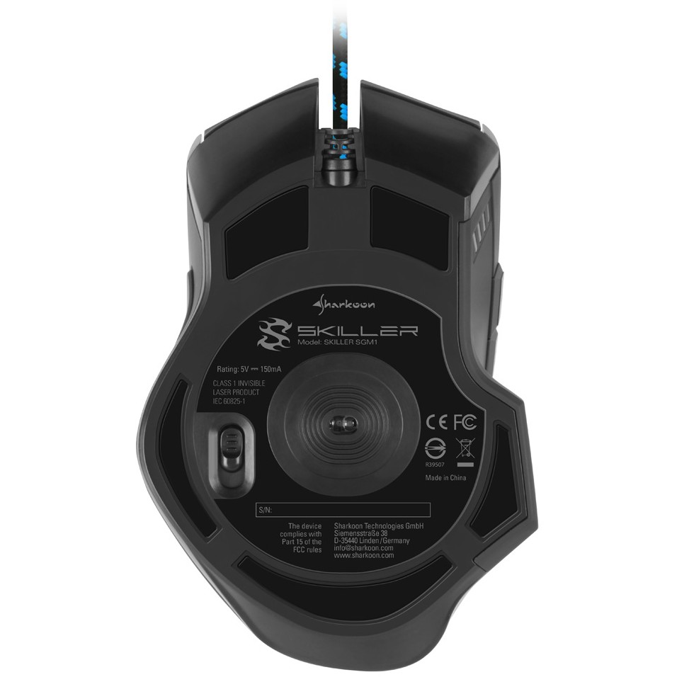 Miš SHARKOON Skiller SGM1 (desnoruki, USB tip-A, optički, 10800 DPI)-5