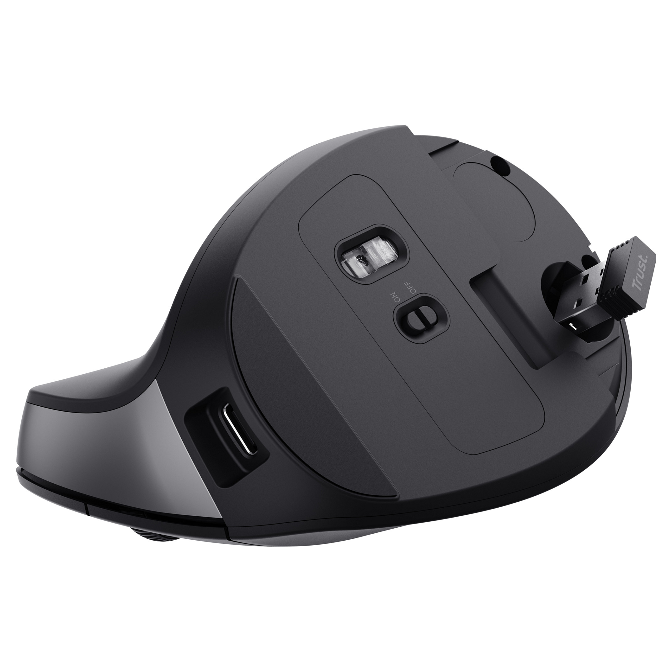Miš TRUST Bayo II 25145, Ergonomski, Bežični, Punjivi, Crni (5 godina jamstva)-11
