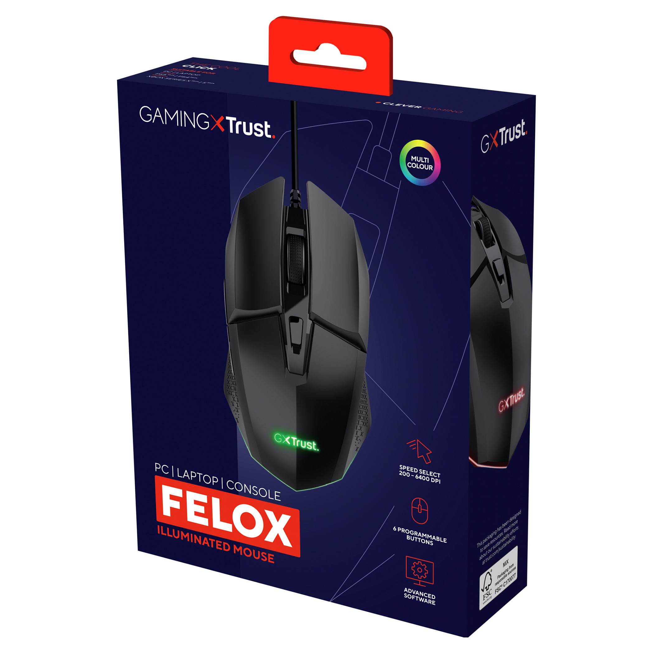 Miš Trust Felox Gaming (žični, GXT109 crni)-5