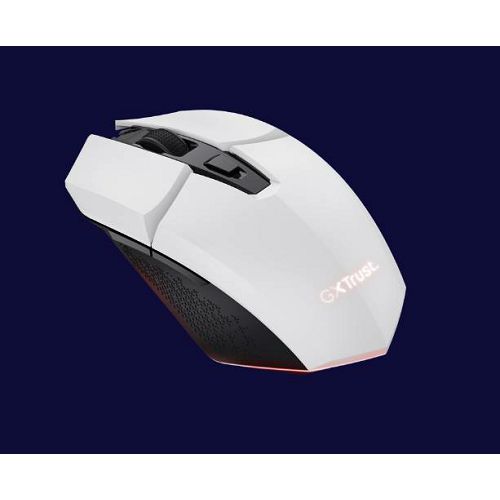 Miš TRUST GXT 110W Felox, Gaming, Punjivi, Bežični, RGB bijeli-1