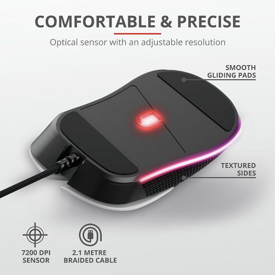 Miš TRUST GXT 922W, YBAR, gaming, RGB, žičani-4