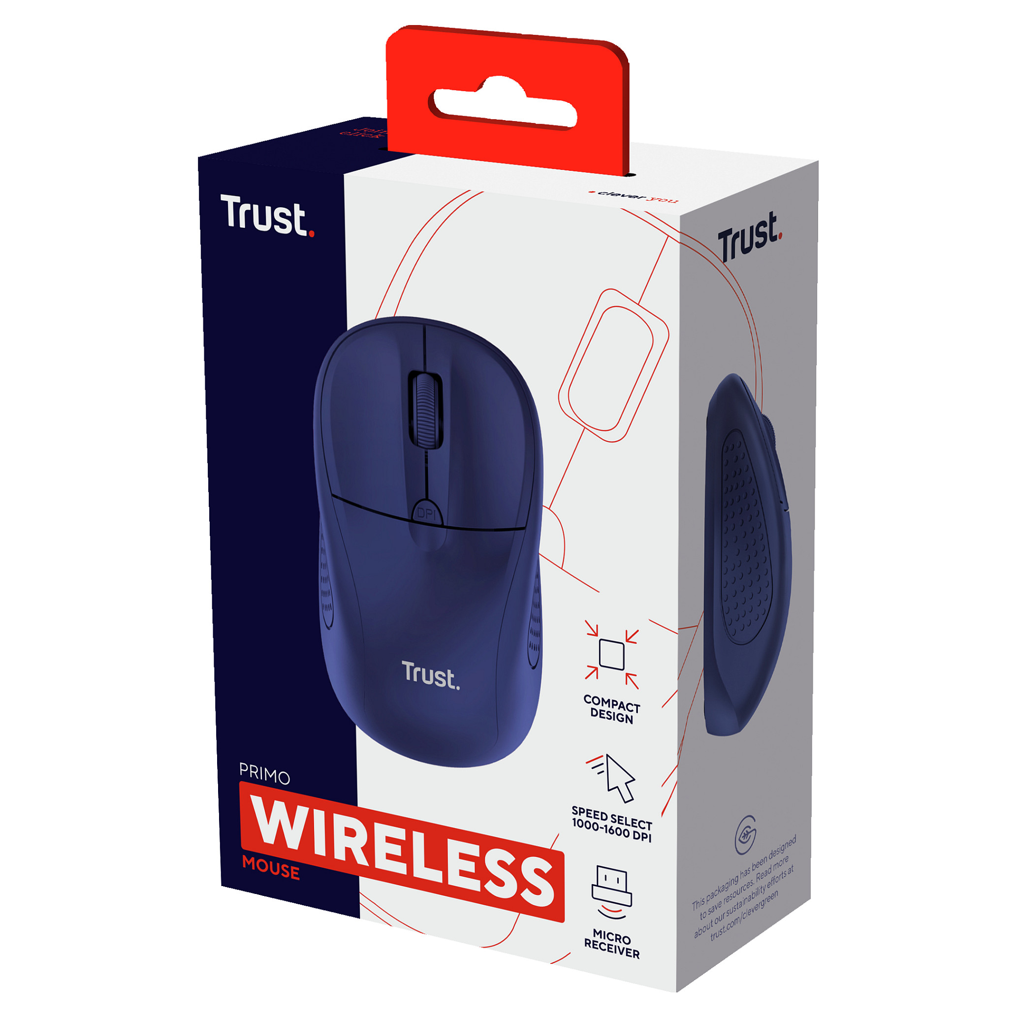 Miš TRUST PRIMO wireless plavi (5 godina jamstva)-9