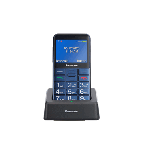 Mobitel PANASONIC KX-TU155EXCN plavi + stalak za punjenje-0