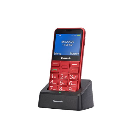 Mobitel PANASONIC KX-TU155EXRN crveni + stalak za punjenje-4