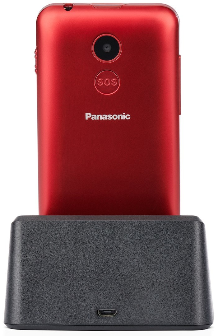 Mobitel PANASONIC KX-TU155EXRN crveni + stalak za punjenje-3