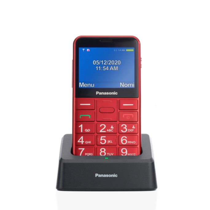 Mobitel PANASONIC KX-TU155EXRN crveni + stalak za punjenje-2