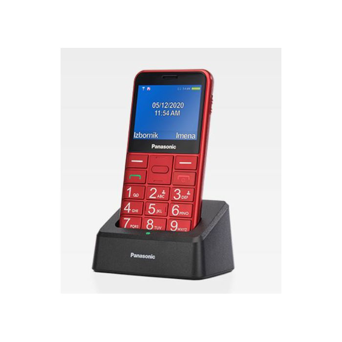 Mobitel PANASONIC KX-TU155EXRN crveni + stalak za punjenje