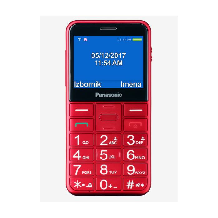 Mobitel PANASONIC KX-TU155EXRN crveni + stalak za punjenje-1