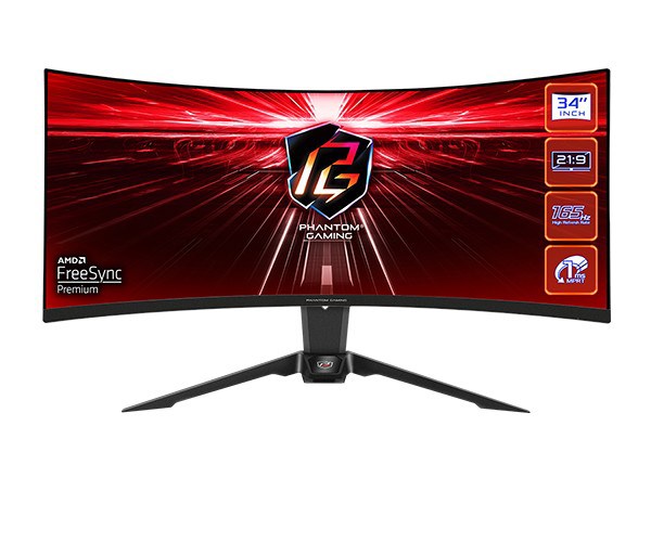 Monitor ASROCK 34" PG34WQ15R2B (WQHD, 165 Hz)-0