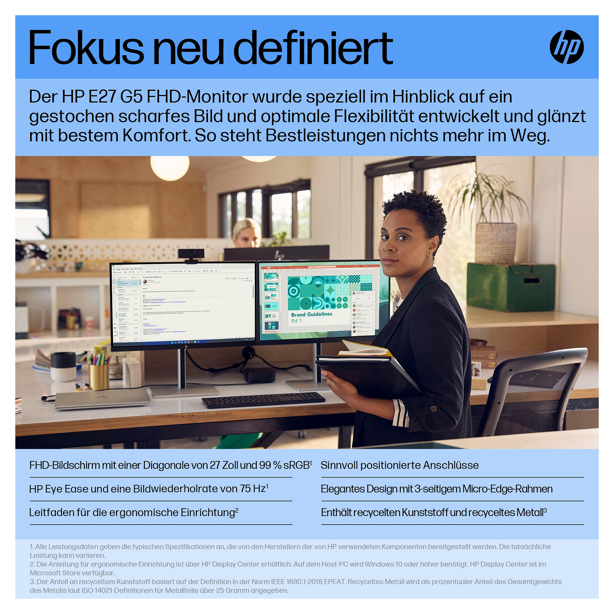 Monitor HP E-Series E27 G5 6N4E2AA (27" IPS, 75Hz, 1920 x 1080 FHD crni)-11