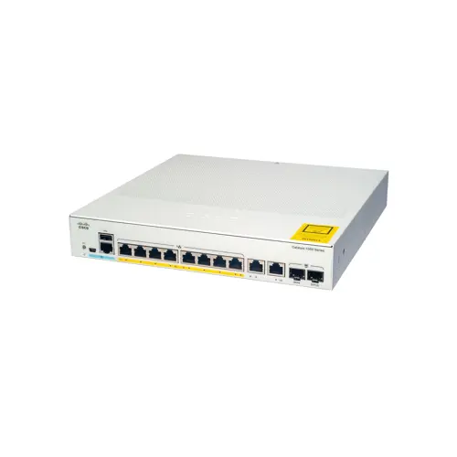 Mrežna oprema CISCO Catalyst 1000-8T-E-2G-L Network Switch, 8 Gigabit Ethernet (GbE) Ports, 2x 1G SFP/RJ-45 Combo Ports, Fanless Operation, External PS-4