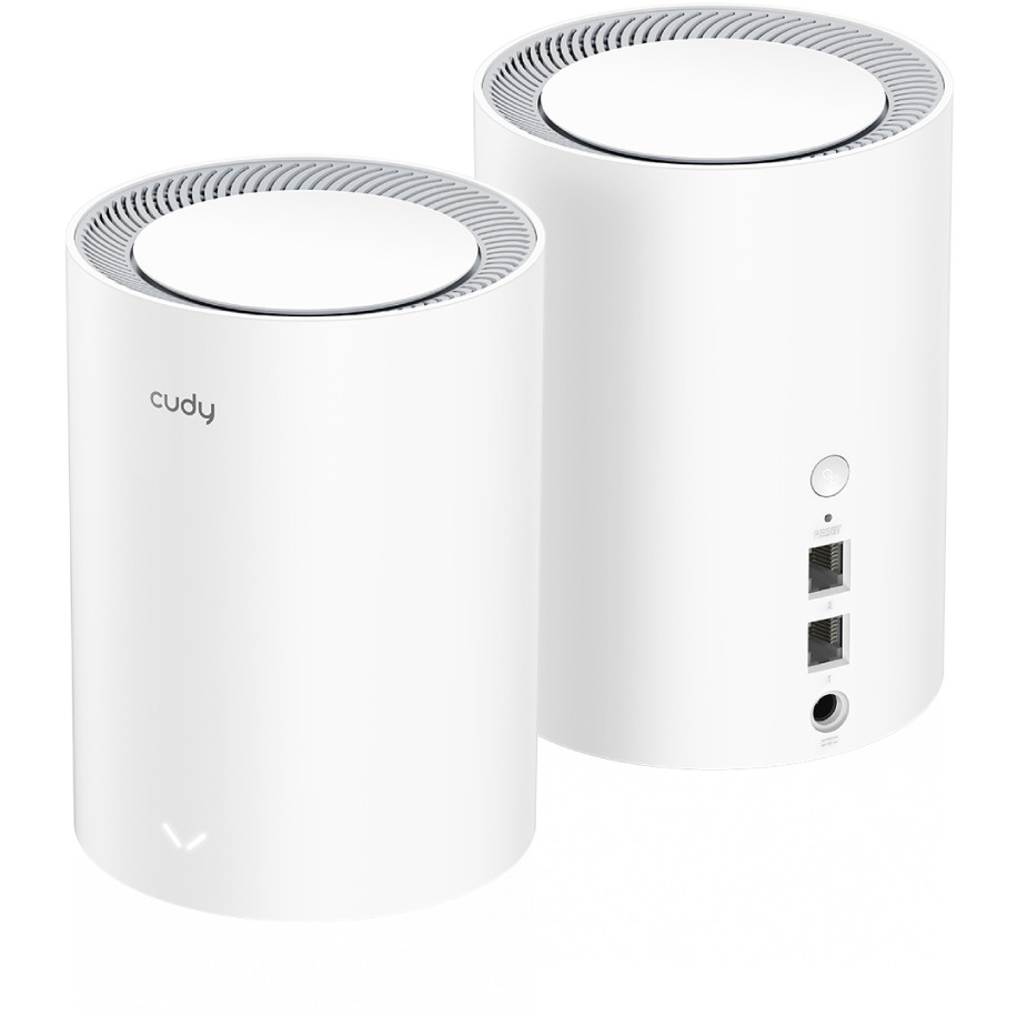 Cudy M1800 2-pack Dual-band (2.4 GHz / 5 GHz) Wi-Fi 6 (802.11ax) White 1 Internal-1
