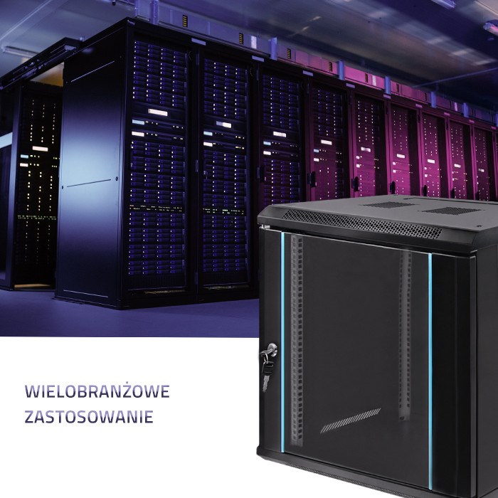 Mrežni ormar QOLTEC (19", 12U, 600x635x600)-1