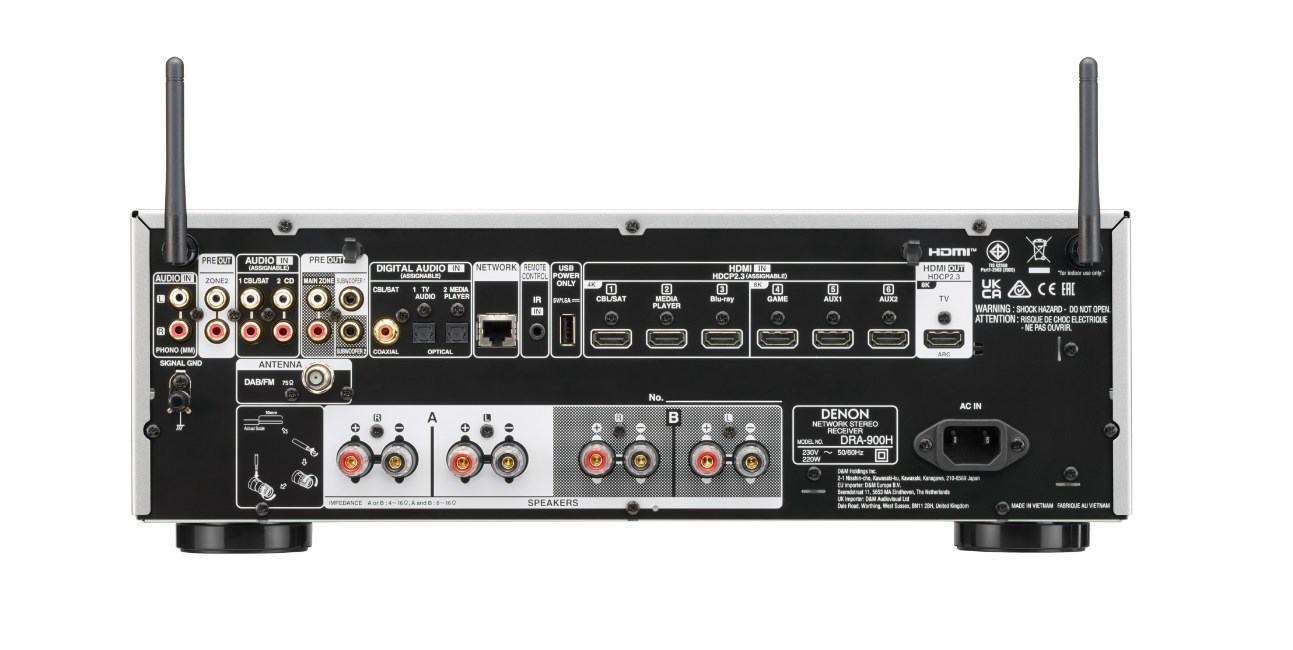 Mrežni receiver DENON DRA-900H silver-7