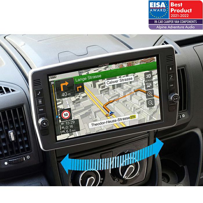 Multimedija i navigacija ALPINE X903D-DU2 (9" okretni zaslon, za Fiat Ducato III, Citroen Jumper II i Peugeot Boxer II) + POKLON PARKING KAMERA APLINE HCE-C1100D-3