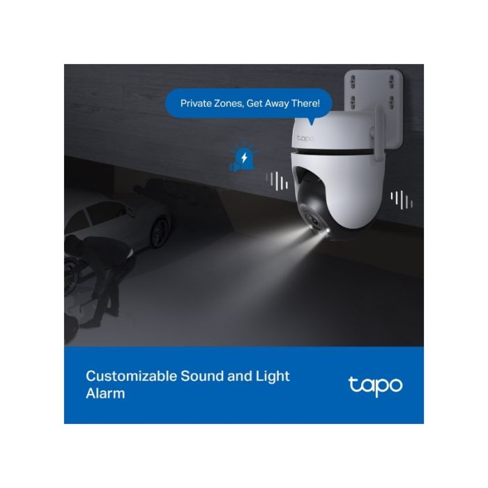 Nadzorna kamera TP-LINK Tapo C520WS 2K QHD (IP, 4MP, IR, PT, AI detekcija, vanjska/unutarnja, WiFi, žična)-5