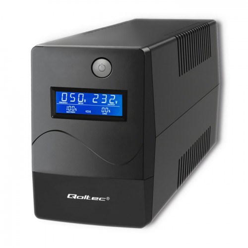Neprekidno napajanje UPS QOLTEC Monolith (1000VA, 600W, LCD, USB, RJ45)-5