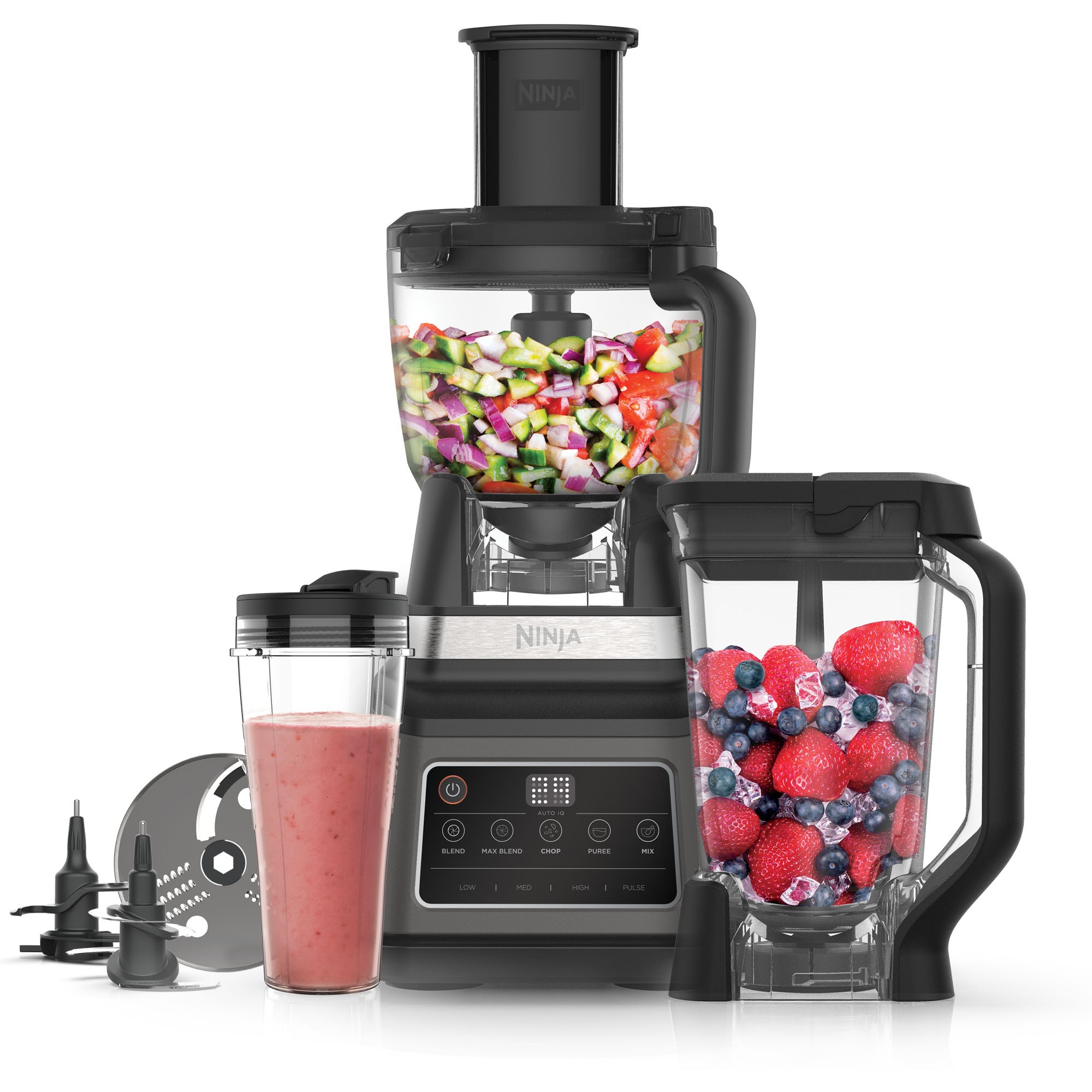 Ninja BN800 food processor 1200 W 1.8 L Black, Silver-5