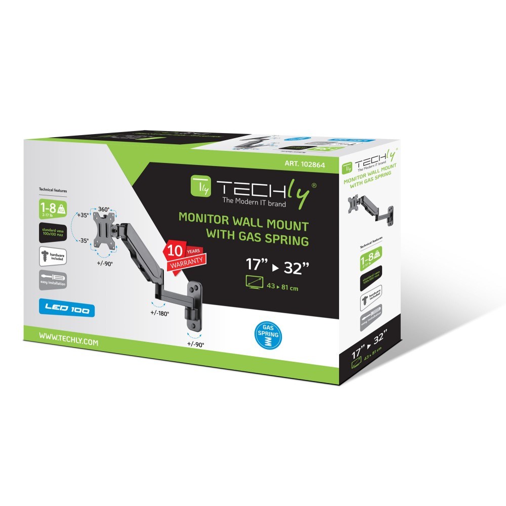 Nosač monitora TECHLY ICA-LCD G112 (za 32", zidni)-1