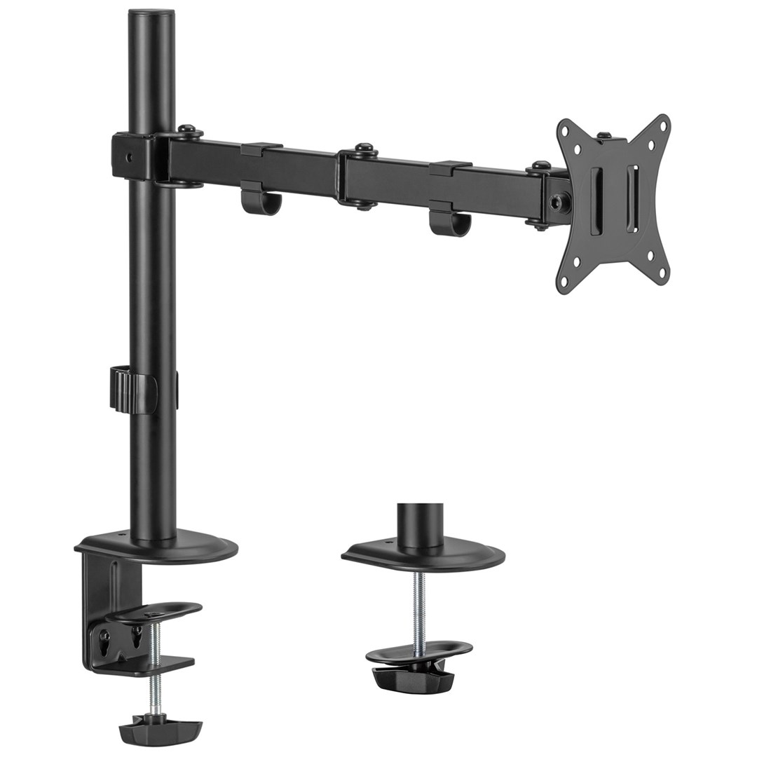 Maclean MC-753N LCD Monitor Desk Mount 17-32" 9kg VESA 75x75 100x100 Single Arm Extendable Adjustable-8