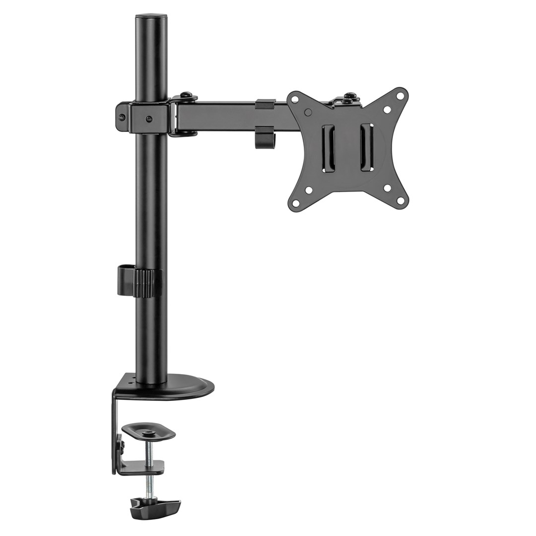 Maclean MC-753N LCD Monitor Desk Mount 17-32" 9kg VESA 75x75 100x100 Single Arm Extendable Adjustable-3