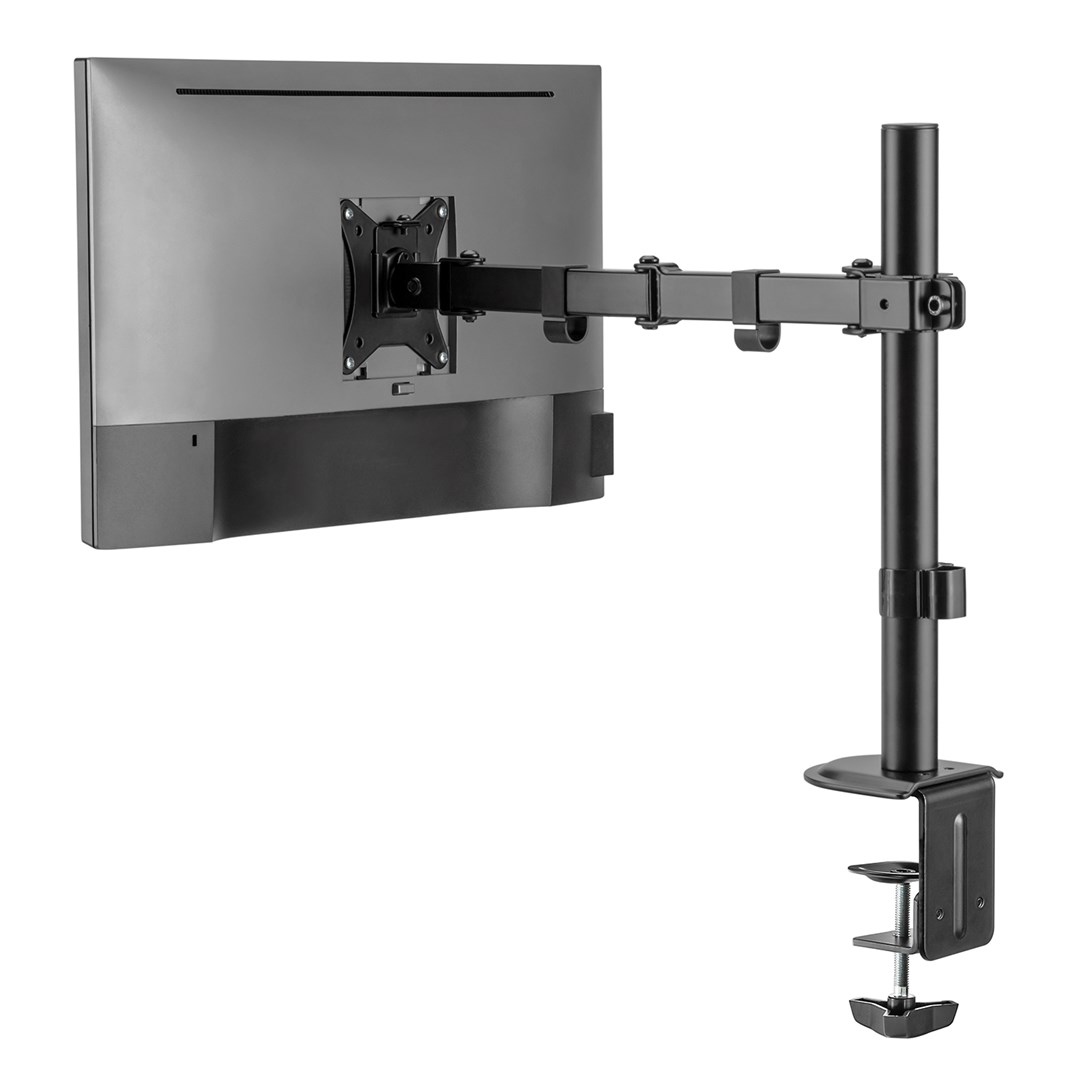 Maclean MC-753N LCD Monitor Desk Mount 17-32" 9kg VESA 75x75 100x100 Single Arm Extendable Adjustable-4