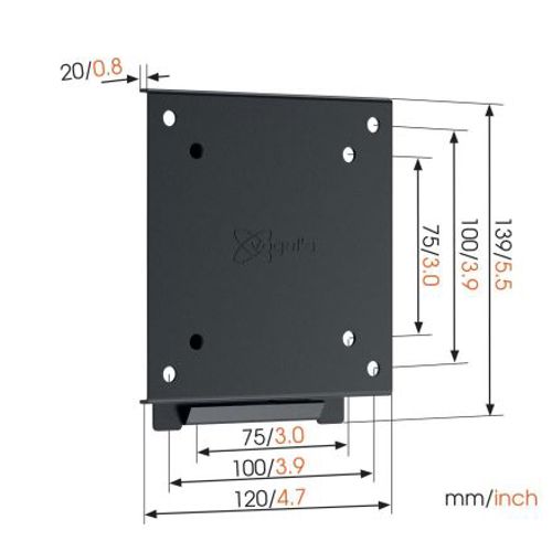Nosač za TV zidni VOGELS MA1000 (17"-26", do 30kg, fiksni)-1