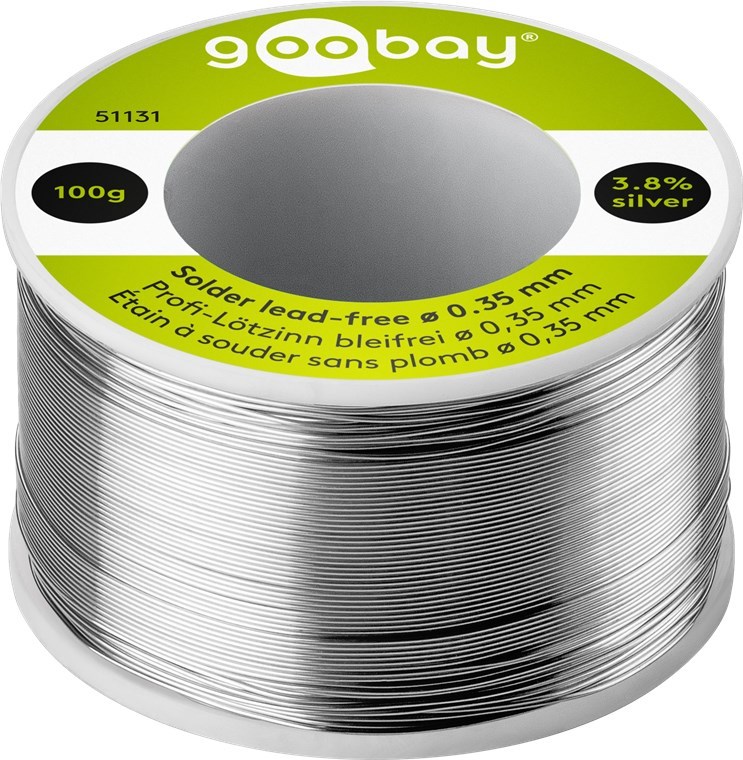 Olovo-free lemilna kositra, presjek 0.35 mm, rola 100 g-0