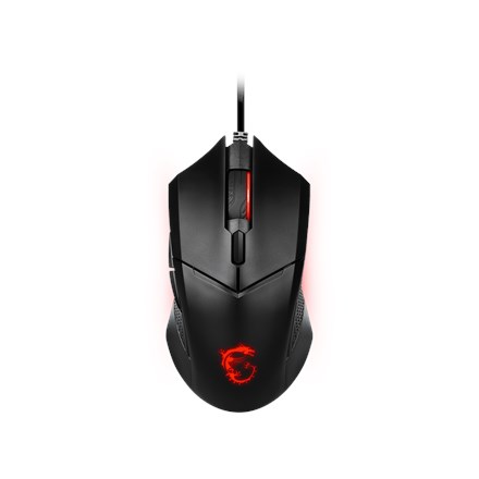 MSI CLUTCH GM08 Optical Gaming Mouse '4200 DPI Optical Sensor, 6 Programmable button, Symmetrical design, Durable switch with 10+ Million Clicks, Weight Adjustable, Red LED'-4