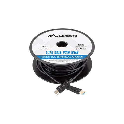 Optički kabel HDMI LANBERG HDMI CABLE (50 m, v2.1, 8K, AOC)-2