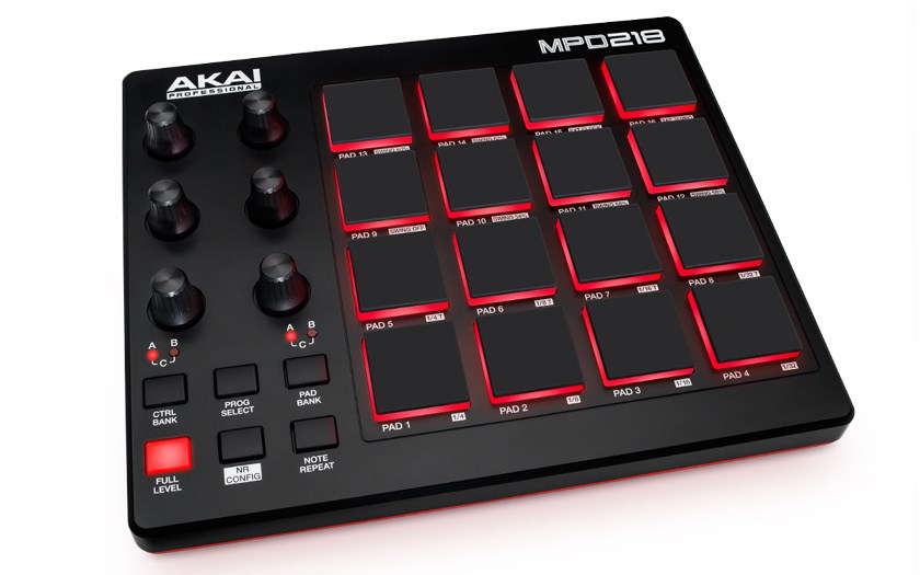 Pad kontroler AKAI MPD 218 (MIDI, USB) crni-1