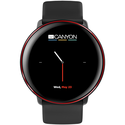 Pametni sat CANYON Marzipan SW-75, P68 waterproof, crno - crveni-1