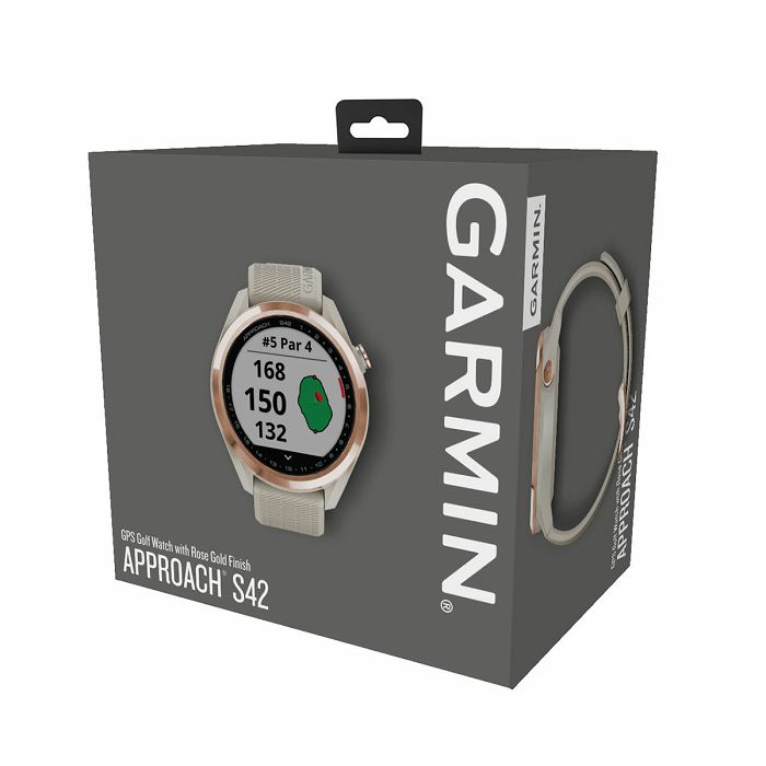 Pametni sat GARMIN Approach S42 (RoseGold Light Sand), 010-02572-02 (golf sat)-3