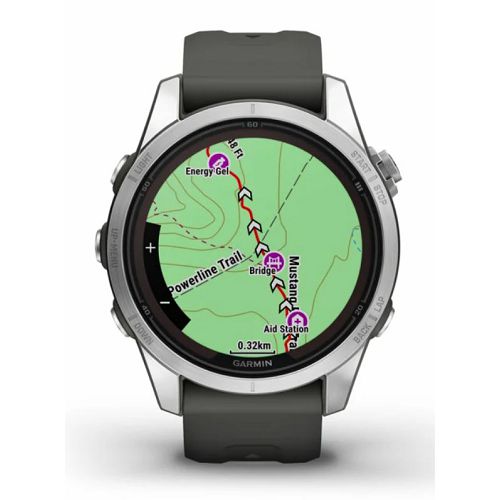 Pametni sat GARMIN fenix 7S PRO Solar, Silver SS, Graphite remen, 010-02776-01-3