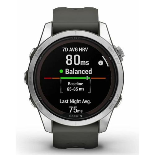 Pametni sat GARMIN fenix 7S PRO Solar, Silver SS, Graphite remen, 010-02776-01-4
