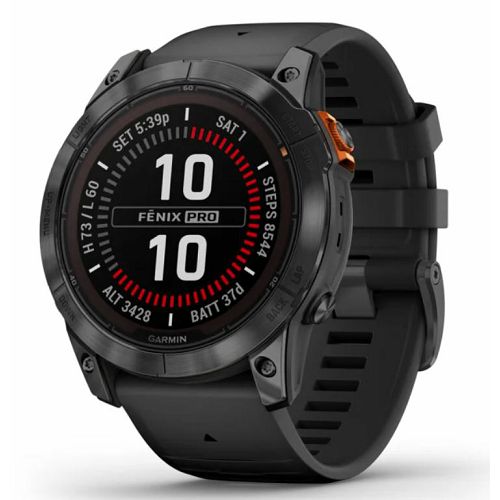 Pametni sat GARMIN fenix 7X Pro Solar, Slate Gray SS crni remen, 010-02778-01-0