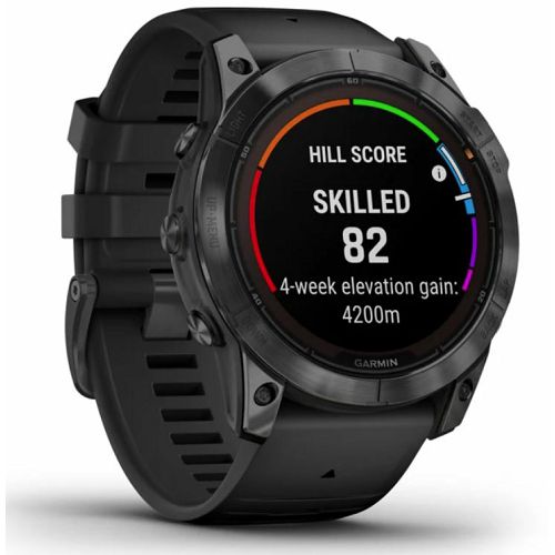 Pametni sat GARMIN fenix 7X Pro Solar, Slate Gray SS crni remen, 010-02778-01-1