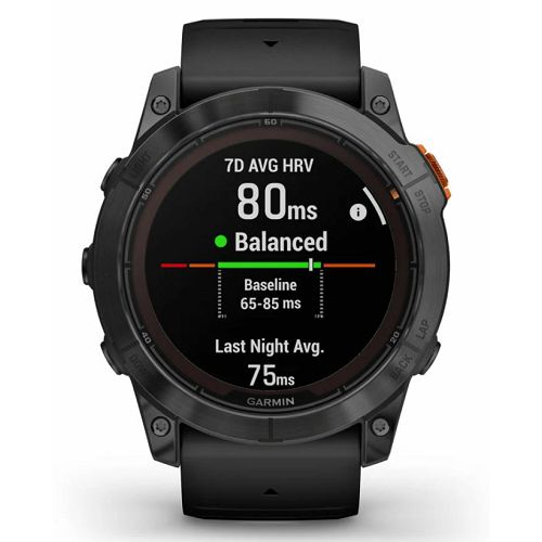 Pametni sat GARMIN fenix 7X Pro Solar, Slate Gray SS crni remen, 010-02778-01-3