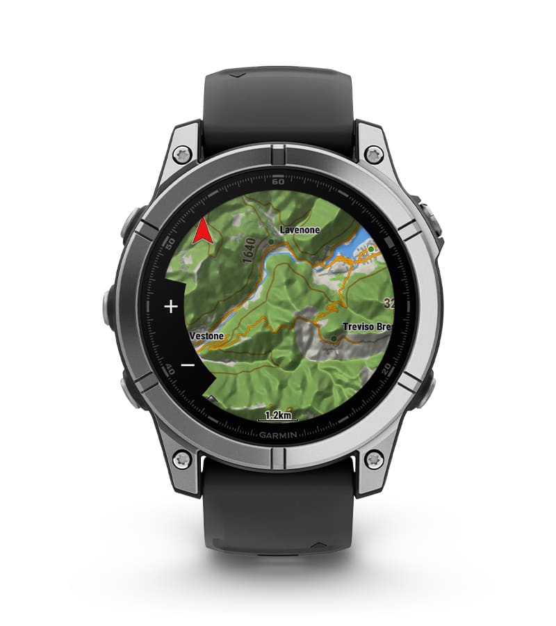 Pametni sat GARMIN fenix E, 47 mm nehrđajući čelik, crni remen, 010-03025-00-3