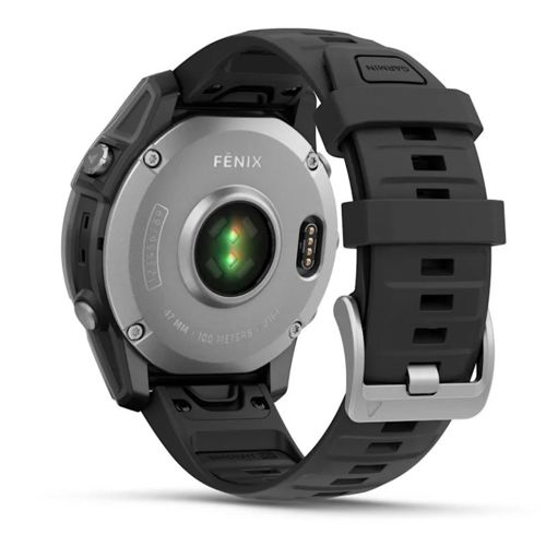 Pametni sat GARMIN fenix E, 47 mm nehrđajući čelik, crni remen, 010-03025-00-5
