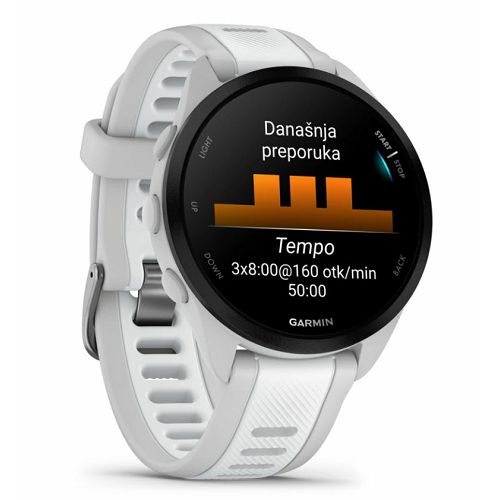 Pametni sat GARMIN Forerunner 165 mist grey whitestone, 010-02863-21-1