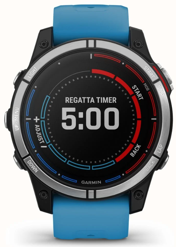 Pametni sat GARMIN Quatix 7, Blue Silicone Strap, 47mm, 010-02540-61,-0