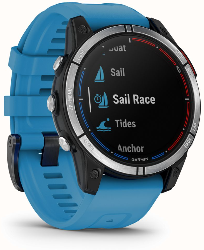 Pametni sat GARMIN Quatix 7, Blue Silicone Strap, 47mm, 010-02540-61,-3