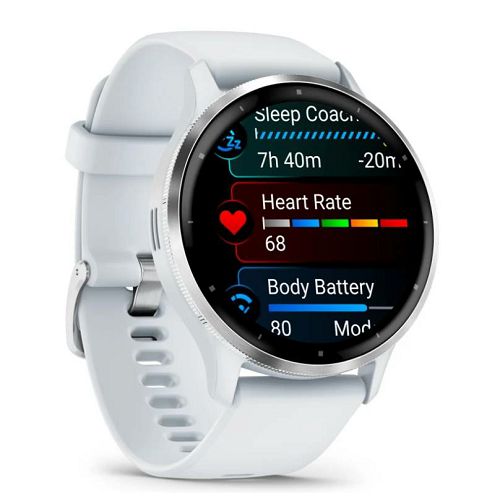 Pametni sat GARMIN Venu 3, Silver Stainless Steel Bezel with Whitestone Case and Silicone Band, 45mm-2