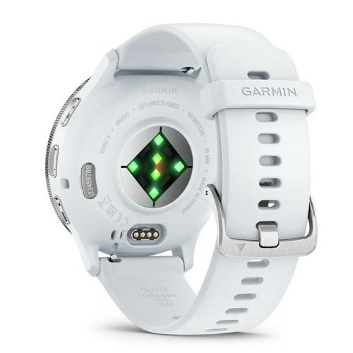 Pametni sat GARMIN Venu 3, Silver Stainless Steel Bezel with Whitestone Case and Silicone Band, 45mm-5