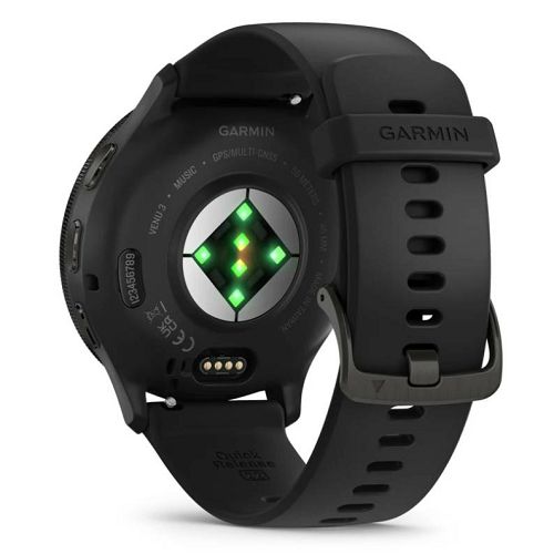Pametni sat GARMIN Venu 3, Slate Stainless Steel Bezel with crna Case and Silicone Band, 45mm, 010-02784-01-4