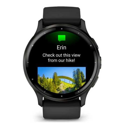 Pametni sat GARMIN Venu 3, Slate Stainless Steel Bezel with crna Case and Silicone Band, 45mm, 010-02784-01-2